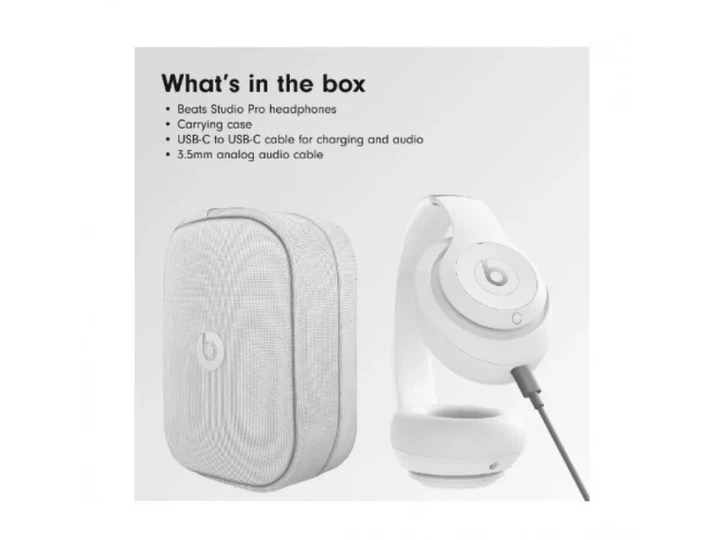 Навушники з мікрофоном Beats by Dr. Dre Studio Pro Matte White (MC2P4) - зображення 2