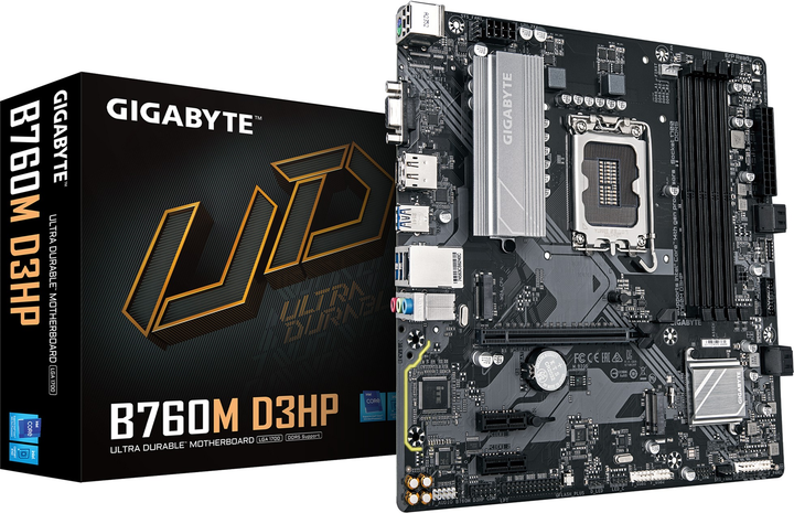 Материнська плата Gigabyte B760M D3HP (s1700, Intel B760, PCI-Ex16) - зображення 4