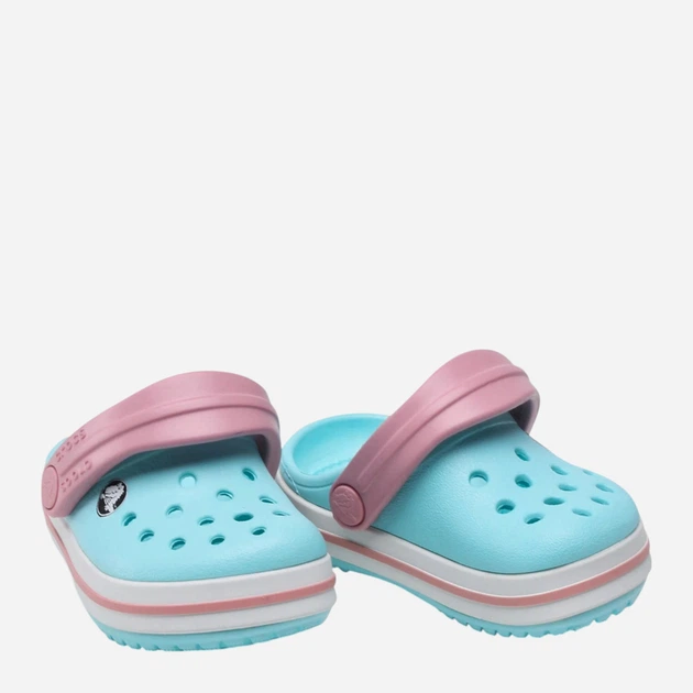 Дитячі крокси-сабо для дівчинки Crocs 207005-4S3 19-20 (C4) Мятний/Розовий (191448710481) - зображення 2