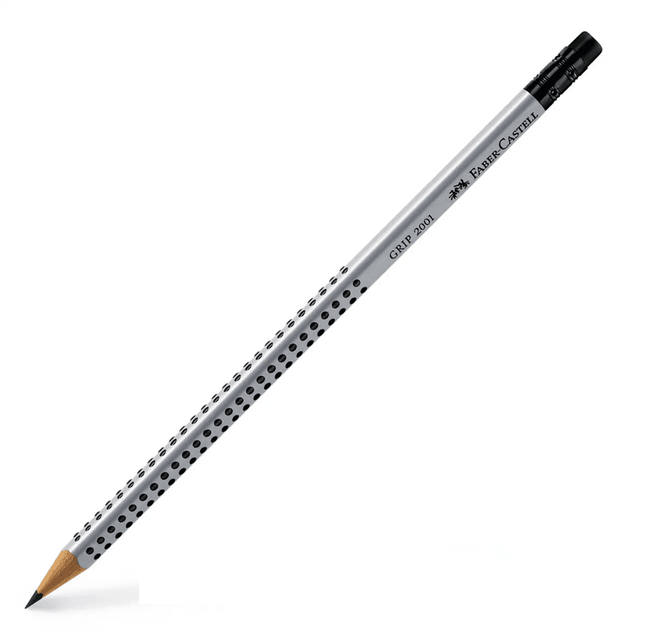 Олівець графітовий Faber-Castell 117200 GRIP2001 HB з гумкою (12) /117200/ - Фото 1 Олівець графітовий Faber-Castell 117200 GRIP2001 HB з гумкою (12) /117200/ - изображение 1