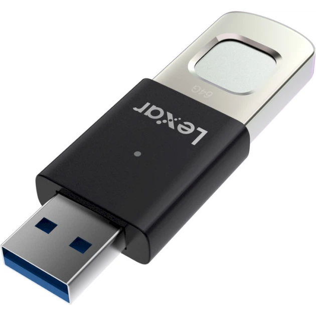 Флешка USB 3.2 64Gb Lexar JumpDrive Fingerprint F35 Pro (LJDF35P064G-RNBNG) - Фото 3 Флешка USB 3.2 64Gb Lexar JumpDrive Fingerprint F35 Pro (LJDF35P064G-RNBNG) - зображення 3