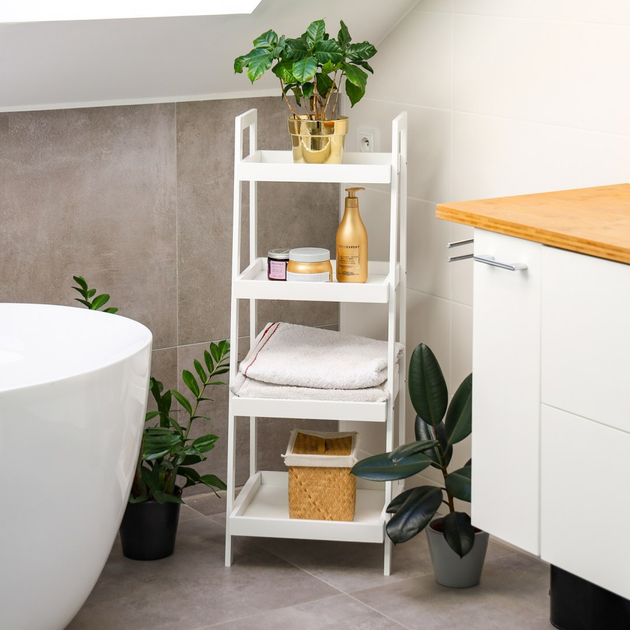 Regał ModernHome by Multistore 4 półki biały (RH1908-08 WHITE) - obraz 5