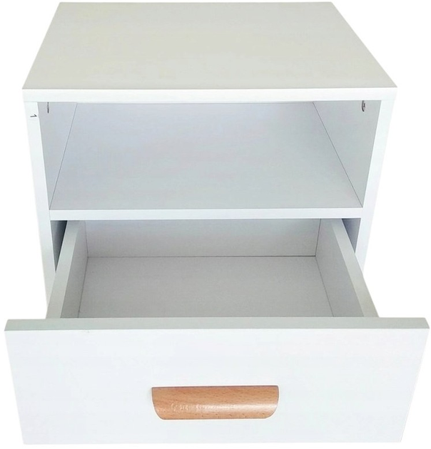 Приліжкова тумба ModernHome by Multistore (WYJ-258 WHITE) - зображення 4