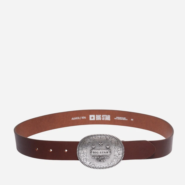 Pasek skórzany Big Star Almos 804 L (95 cm) Brązowy - obraz 1