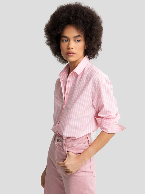 Koszula damska bawełniana Big Star Goplo 601 XS Różowa - obraz 4