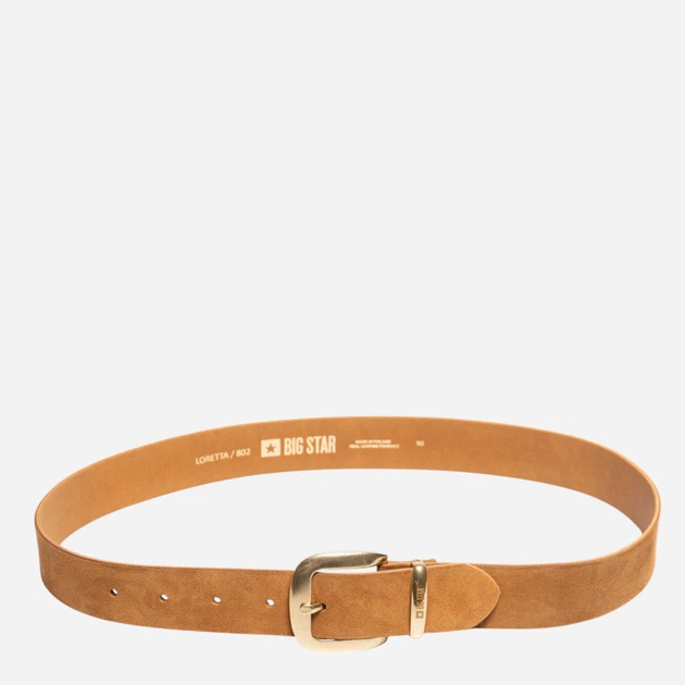 Pasek damski skórzany Big Star Loretta 802 M (90 cm) Brązowy - obraz 1