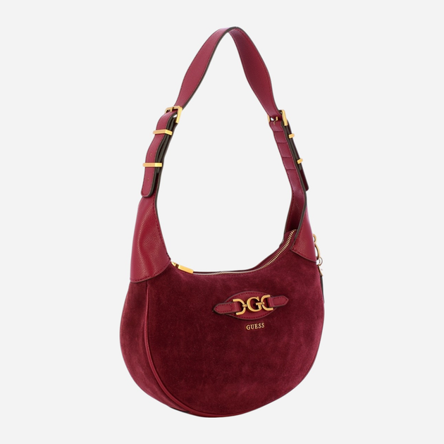 Сумка жіноча середня Guess Malva HWSB9494030-BUR Червона (800070326147) - зображення 3
