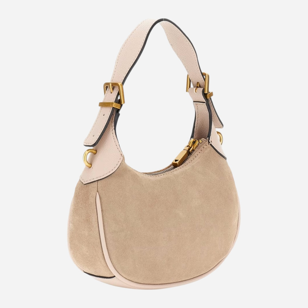 Torebka bagietka damska mała Guess Malva HWSB9494730-ALM Beżowa (800070326149) - obraz 2