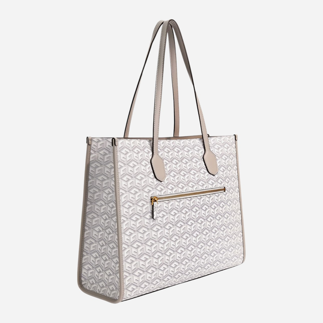 Torba shopper damska duża Guess Silvana HWSC8665230-STL Szara (800070325044) - obraz 3