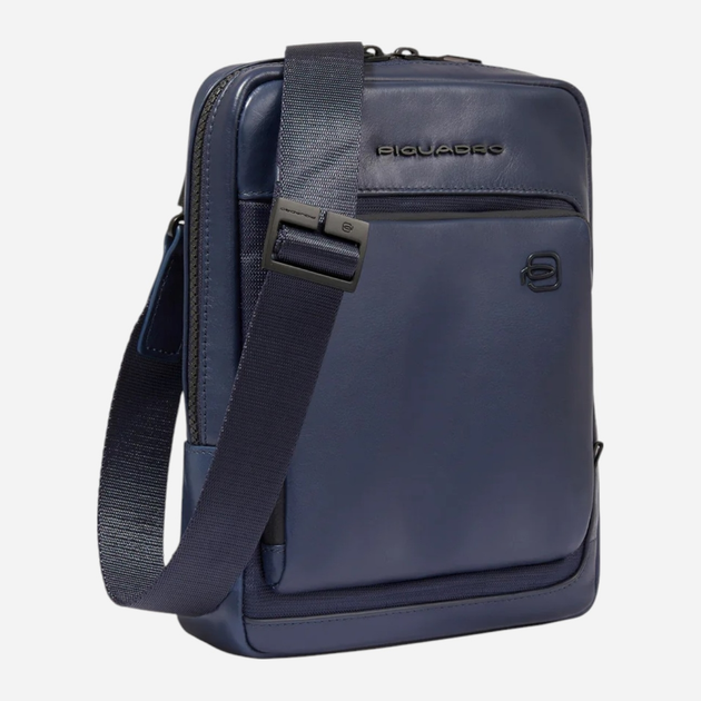 Torba listonoszka męska mała Piquadro CA3084W131/BLU Ciemnogranatowa (800070326334) - obraz 3