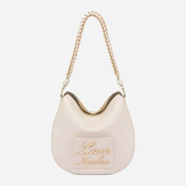 Сумка хобо жіноча середня Love Moschino Borsa JC4120PP1ILM0110 Молочна (800070318010) - зображення 1
