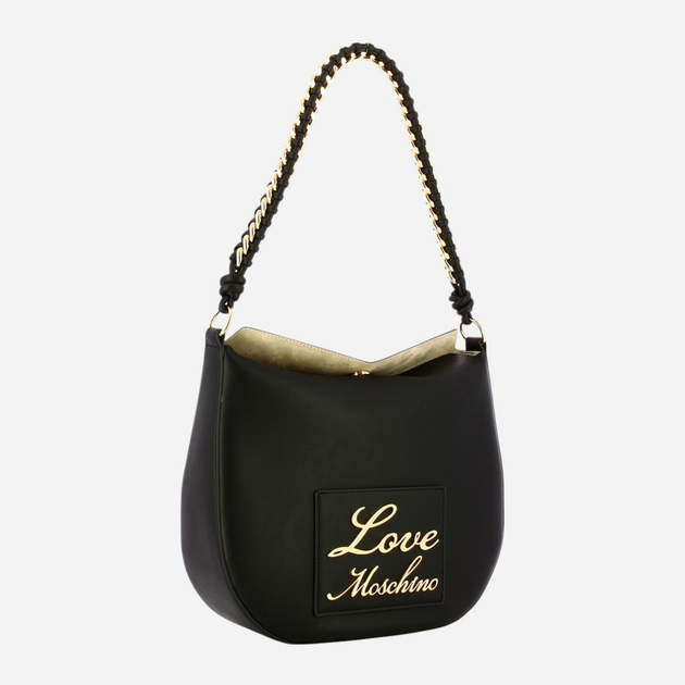 Torebka hobo damska Love Moschino Borsa JC4120PP1ILM0000 Czarna (800070318009) - obraz 3