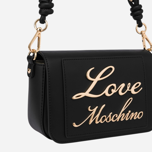 Torebka crossbody damska mała Love Moschino Borsa JC4116PP1ILM0000 Czarna (800070318011) - obraz 4