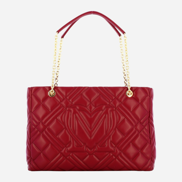 Torba shopper damska Love Moschino Borsa Quilted JC4145PP1LLA0552 Czerwona (800070326571) - obraz 2