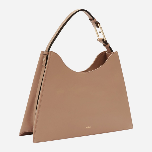 Сумка хобо жіноча з натуральної шкіри велика Furla Nuvola L WB01246BX20451257S1007 Бежева (800070319143) - зображення 3