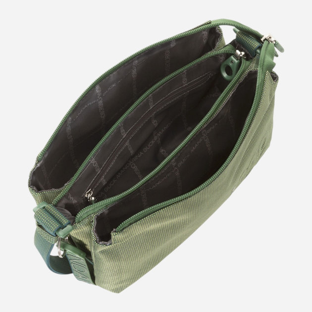 Torba na ramię damska materiałowa Mandarina Duck MD20 P10QMT32-29O Zielona (800070299245) - obraz 4
