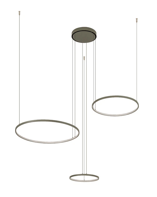 Люстра Nowodvorski 11398 Circolo Led 3x45W 3000K 1600Lm IP20 Оливкова (11398) - изображение 3