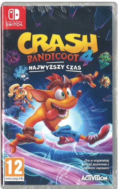 Gra Nintendo Switch Crash Bandicoot 4: It’s About Time (Kartridż) (5030917294266) - obraz 1