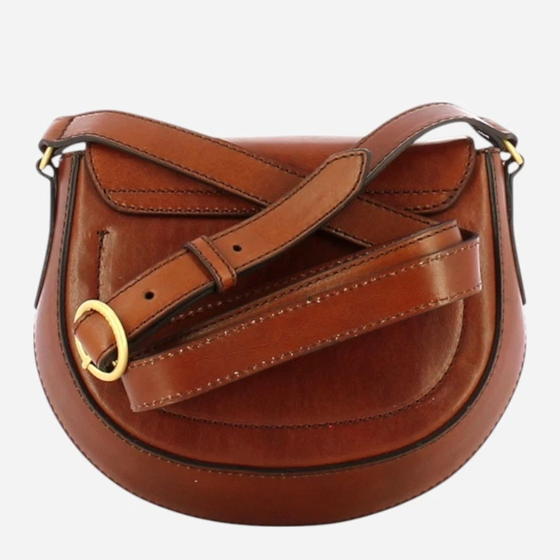 Torebka crossbody damska skórzana The Bridge Bettina 04371201-14 Brązowa (800070281495) - obraz 2