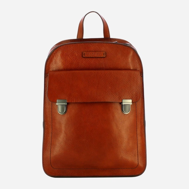 Plecak skórzany 10.6L The Bridge Ettore 063524D3-1A Brązowy (800070317844) - obraz 1