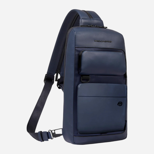 Plecak na jedno ramię męski Piquadro CA6441W131/BLU Ciemnogranatowa (800070326401) - obraz 3