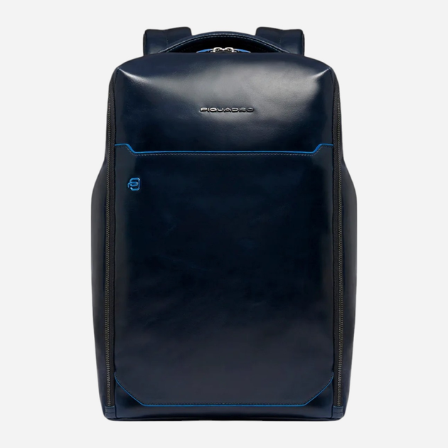Plecak męski skórzany 18L Piquadro CA6591B2/BLU2 Ciemnogranatowy (800070326292) - obraz 1