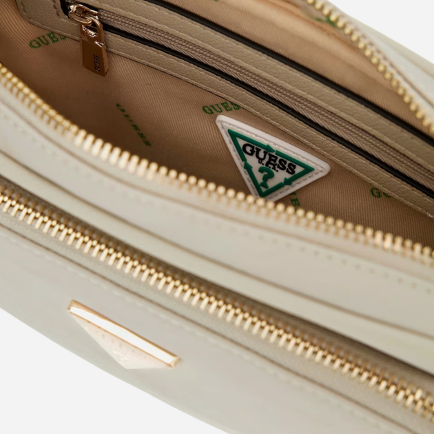 Torebka crossbody damska mała Guess Eco Gemma HWEYG839572-TAU Szara (800070315372) - obraz 4