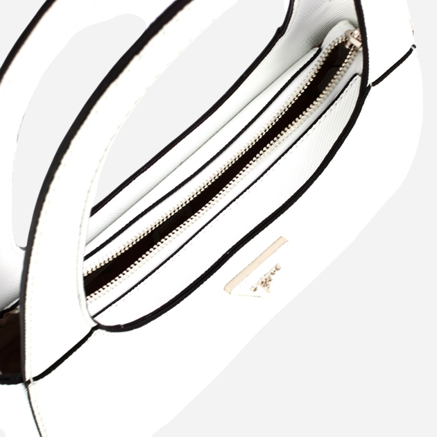 Сумка жіноча середня Guess Eco Jazlynn HWEZG952301-WHI Біла (800070334878) - зображення 5