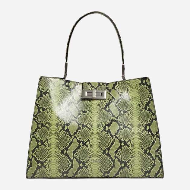 Torba shopper damska skórzana Guess Monia HWMONIL2106-SGN Zielona (800070307778) - obraz 1