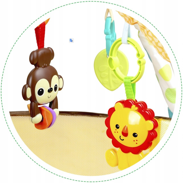 Інтерактивний навчальний килимок EcoToys Левеня (5903089065494) - зображення 6