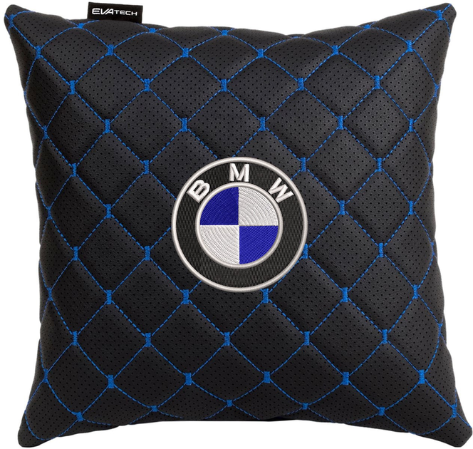Подушка EVAtech ECO 30 х 30 см BMW Чорна з синьою ниткою від Rozetka на платформі USKIDKA Акція на Подушка EVAtech ECO 30 х 30 см BMW Чорна з синьою ниткою від Rozetka