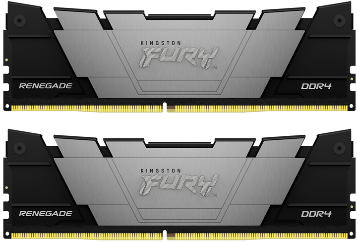 Оперативна пам'ять Kingston Fury DDR4-4266 32768MB PC4-34100 (Kit of 2x16384) Renegade (KF442C19RB12K2/32) - зображення 1