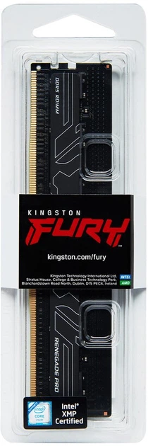 Pamięć RAM Kingston Fury DDR5-5600 32768MB PC5-44800 Renegade Pro EXPO ECC Registered 2Rx8 Black (KF556R28RBE2-32) - obraz 4
