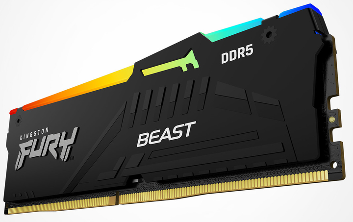 Pamięć RAM Kingston Fury DDR5-6000 65536MB PC5-48000 (Kit of 2x32768) Beast RGB Black (KF560C30BBEAK2-64) - obraz 5