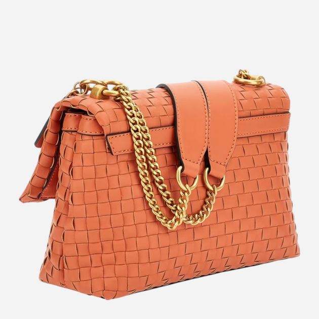 Сумка крос-боді через плече жіноча середня Guess Lisbet HWWA8774210-PPY Помаранчева (800070307574) - зображення 2