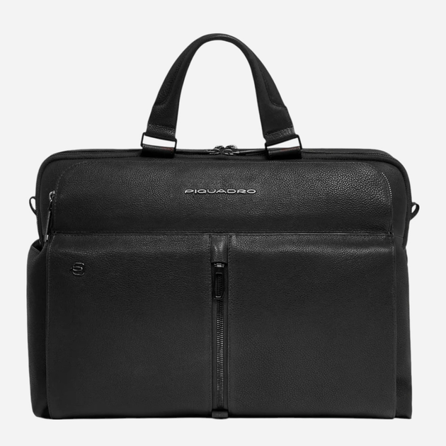 Torba aktówka męska skórzana Piquadro CA6026W130/N Czarna (800070326239) - obraz 1