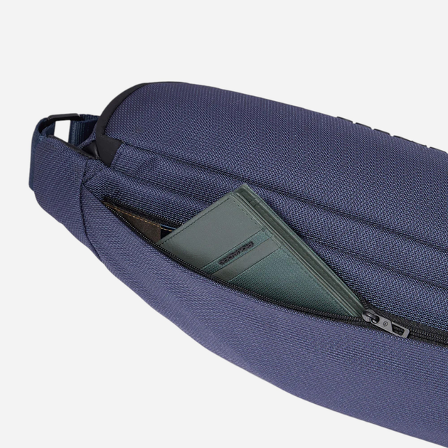 Сумка поясна чоловіча Piquadro CA6167FX/BLU Темно-синя (800070320785) - зображення 5