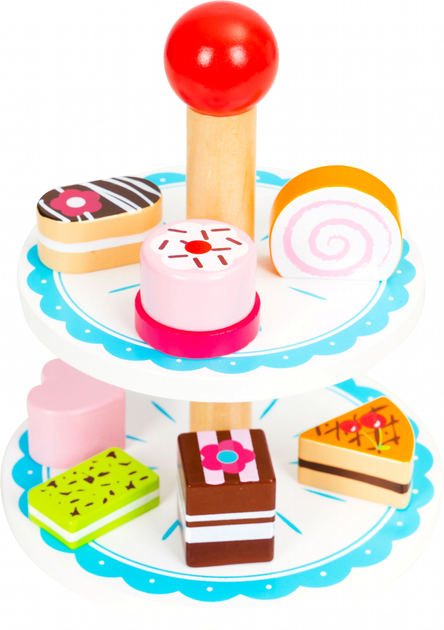Zestaw EcoToys Drewniane ciastka cukiernia patera (5903769973903) - obraz 3