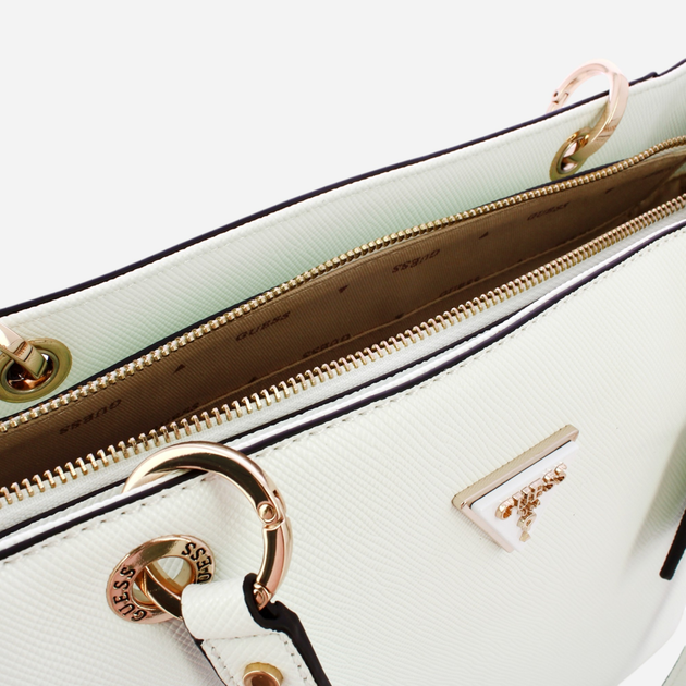 Torba shopper damska duża Guess Noelle HWZG7879250-WHI Biała (800070316670) - obraz 4