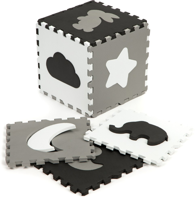 Mata piankowa z płotkiem EcoToys puzzle suchy basen 25 el. (5903769972852) - obraz 3