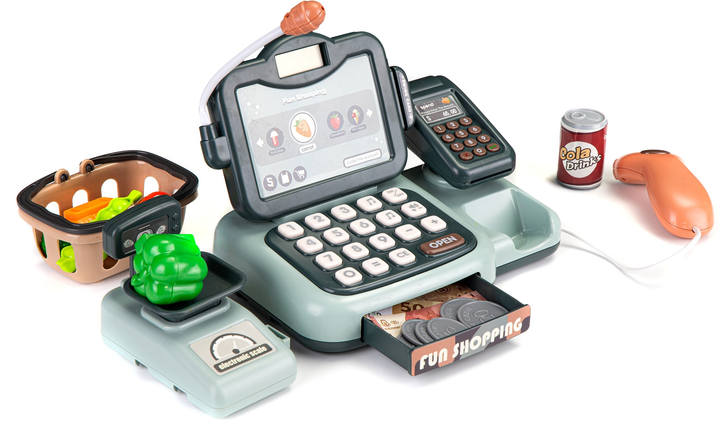 Kasa sklepowa EcoToys produkty skaner kalkulator dźwięki (5903769970209) - obraz 3