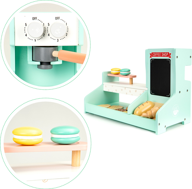 Дерев'яна кухня для дітей EcoToys кав’ярня магазин кондитерська (5903089069423) - зображення 3
