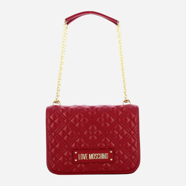 Torebka crossbody damska Love Moschino Borsa Quilted JC4000PP1LLA0552 Czerwona (800070326561) - obraz 1