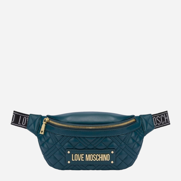 Saszetka na pas damska Love Moschino Marsupio Quilted JC4003PP1LLA0815 Zielona (800070326566) - obraz 1