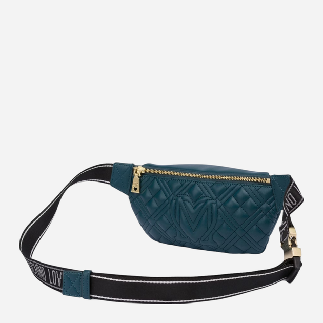 Saszetka na pas damska Love Moschino Marsupio Quilted JC4003PP1LLA0815 Zielona (800070326566) - obraz 2