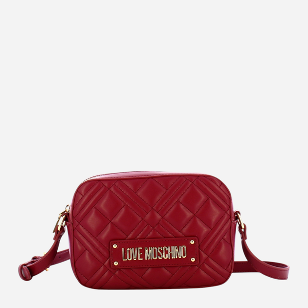 Сумка крос-боді через плече жіноча маленька Love Moschino Borsa Quilted JC4150PP1LLA0552 Червона (800070326567) - зображення 1