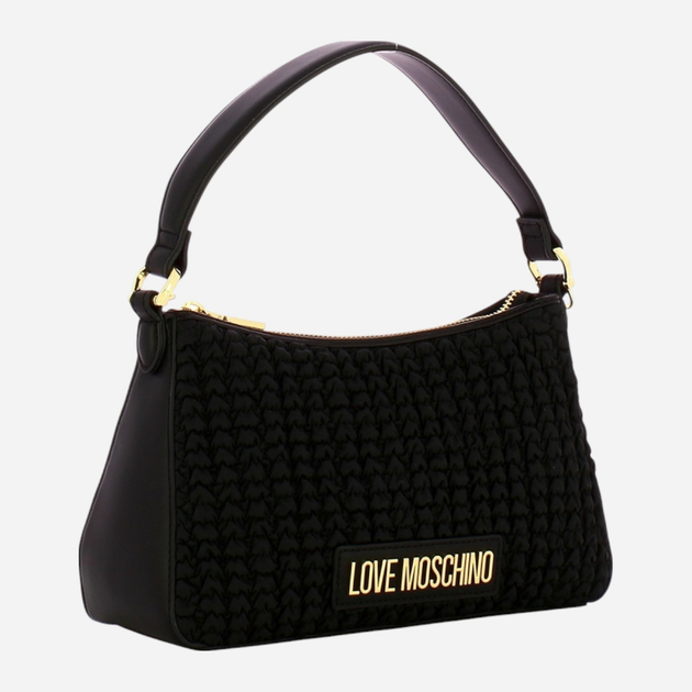 Сумка жіноча середня Love Moschino Borsa JC4240PP0IKB100A Чорна (800070318042) - зображення 4