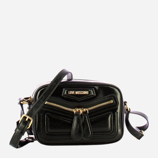 Torebka crossbody damska mała Love Moschino Borsa Vitello JC4356PP0LK1000A Czarna (800070326610) - obraz 1