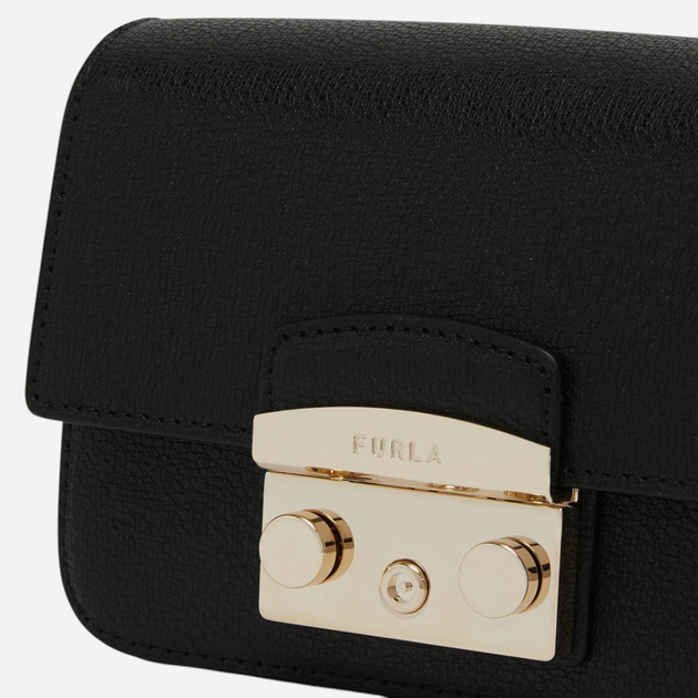 Torebka crossbody damska mała Furla Metropolis Mini WB00839BX00061914S10 Czarna (800070299547) - obraz 5