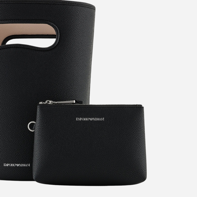 Сумка жіноча середня Emporio Armani Y3E230YFO5E-88440 Чорна (800070315051) - зображення 5